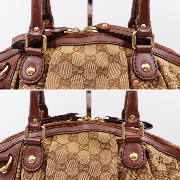 AT28❤️Gucci GG Monogram Canvas Sukey 2 Way - Picture 5 of 15